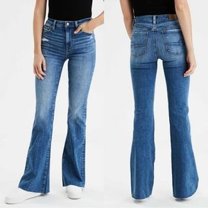 American Eagle Hi-Rise Artist Stretch Flare Jeans